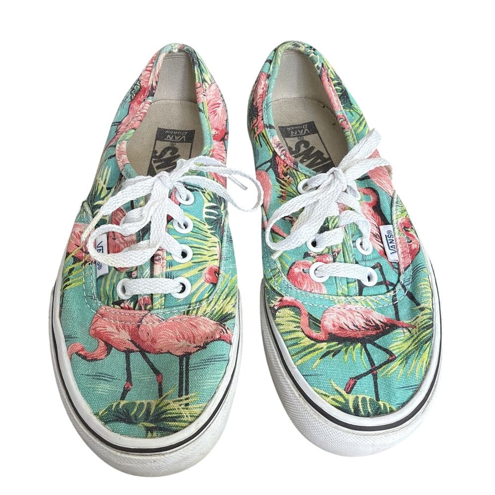 VANS Authentic Doren Pink Flamingo Skateboard Womens Sz 5.5 Mens Sz 4 Shoes